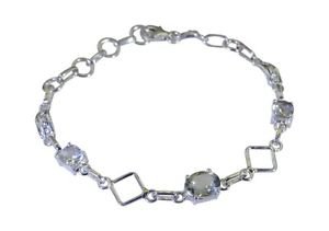 Riyo Green 925 sterling silver Green Amethyst Bracelet magnetic handmade jewelry