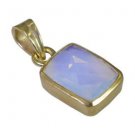 Riyo Purple Gold Plated Fire Opal CZ Pendant dollish unusual handmade jewellery