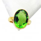 Riyo Peridot Cz 18kt Y Gold Plating Beautiful Ring Sz 8 Gprpecz8-100011