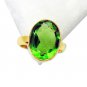 Riyo Peridot Cz 18kt Y Gold Plating Beautiful Ring Sz 8 Gprpecz8-100011
