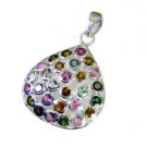 Riyo Tourmaline Silver Friendship Jewellery Star Pendants L 2in Sptou-84017