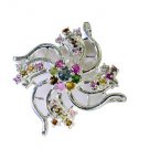 Riyo Tourmaline Silver Gemstone Jewellery Mom Pendants L 1.5in Sptou-84016