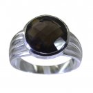 Riyo Brown 925 sterling silver Smoky Quartz Ring sightly handmade christmas jewe