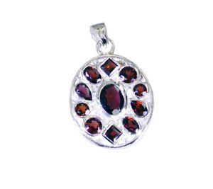 Riyo Garnet Quality Silver Jewelry Bypass Pendants L 1.2in Spgar-26119