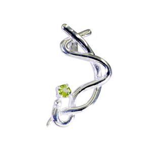 Riyo Peridot Silver Stone Jewelry Circle Pendants L 1.5in Spper-58020