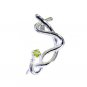 Riyo Peridot Silver Stone Jewelry Circle Pendants L 1.5in Spper-58020