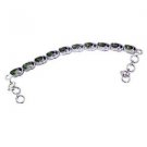 Riyo Peridot Exclusive Jewellery Thin Silver Bracelet L 7.5in Sbraper-58012