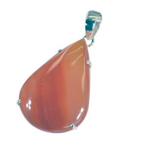 Riyo Red Onyx Silver Jewellery Tassel Pendant L 1.5in Spron-66004
