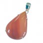 Riyo Red Onyx Silver Jewellery Tassel Pendant L 1.5in Spron-66004