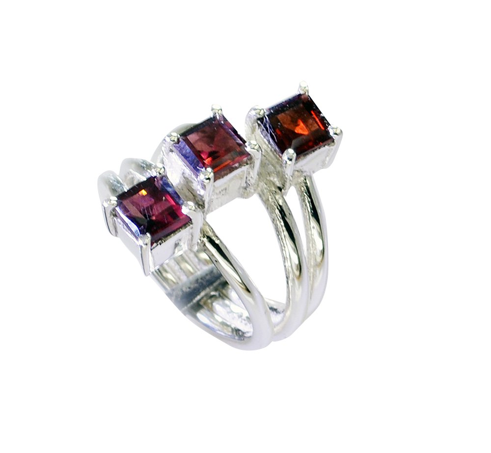 Riyo Garnet India Silver Jewellery Silver Thumb Ring Sz 6 Srgar6-26222