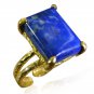 Riyo Lapis Lazuli Gold Plated Jewellery Birthstones Ring Sz 7.5 Gprlla7.5-44015