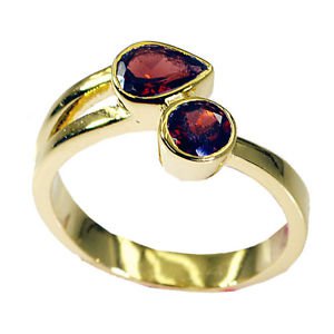 Riyo Garnet Gold Plated Costume Signet Ring Jewelry Sz 8.5 Gprgar8.5-26029