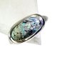 Riyo Turquoise Hammered Silver Silver 925 Ring Sz 8 Srtur8-82027