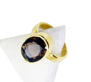 Smoky Quartz Buy Gold Plated Jewelry Friendship Ring