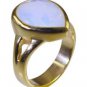 Riyo Purple Gold Plated Fire Opal CZ Ring chocolate-box handmade custom jewelry
