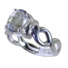 Riyo Green 925 sterling silver Green Amethyst Ring tempting funky handmade jewel