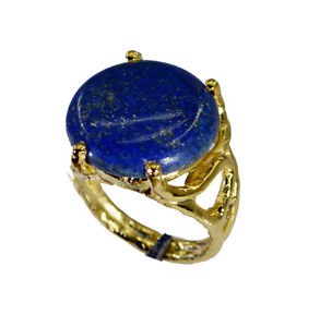 Riyo Lapis Lazuli 18ct Ygold Plate Friendship Ring Sz 8 Gprlla8-44067
