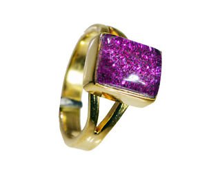 Sunstone 18kt Gold Plating Ecclesiastical Ring