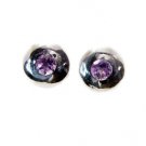 Riyo Amethyst Elegant Silver Jewellery Dangling Earring L 0.2in Seame-2030
