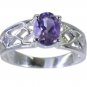 Riyo Purple 925 sterling silver Amethyst Ring flawless natural gemstone jewelry