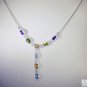 Riyo Gemstone Friendship Jewelry Small Silver Necklace L 16in Snmul-52013