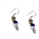 Riyo  Gemstone 925 Solid Silver Earrings L 1.5in Semul-52001