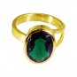 Riyo Emerald Cz Gold Plated Fashion Gimmal Ring Sz 7 Gpremcz7-96042