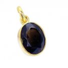 Riyogems Smoky Quartz Wholesale Gold Plate Piglet Pendants L 1.2in Gppsqu-76026