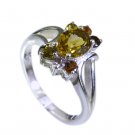 Riyo Tourmaline Chunky Silver Jewellery Aqiq Ring Sz 7 Srtou7-84098