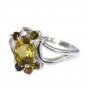 Riyo Tourmaline Chunky Silver Jewellery Aqiq Ring Sz 7 Srtou7-84098