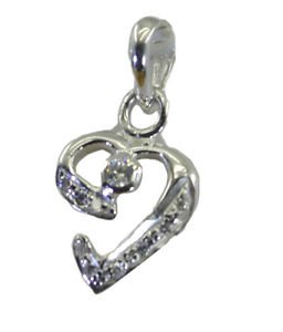 Riyo CZ925 Solid Sterling Silver Dependable Pendant L 0.5in Spwhcz-110036