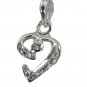 Riyo CZ925 Solid Sterling Silver Dependable Pendant L 0.5in Spwhcz-110036
