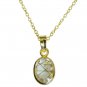 Riyo Multi Gold Plated Rutile Quartz CZ Pendant graceful beautiful handmade jewe
