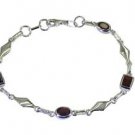 Riyo Red 925 sterling silver Garnet Bracelet fetching handmade jewelry shop SBRA