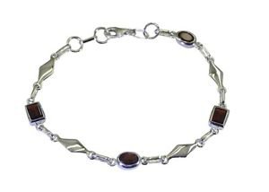 Riyo Red 925 sterling silver Garnet Bracelet fetching handmade jewelry shop SBRA