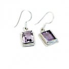 Riyo Amethyst Ethnic Silver Jewellery Gems Jewellery L 1.2in Seame-2036