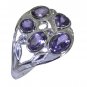 Riyo Purple 925 sterling silver Amethyst Ring prettyish original handmade jewelr