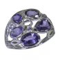 Riyo Purple 925 sterling silver Amethyst Ring prettyish original handmade jewelr