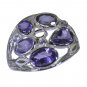 Riyo Purple 925 sterling silver Amethyst Ring prettyish original handmade jewelr