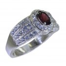Riyo Red 925 sterling silver Garnet Ring fine creative handmade jewelry SRGAR90-