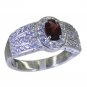 Riyo Red 925 sterling silver Garnet Ring fine creative handmade jewelry SRGAR90-
