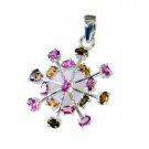 Riyo Tourmaline Silver Expressions Jewelry Love Knot Pendant L 1.5in Sptou-84005