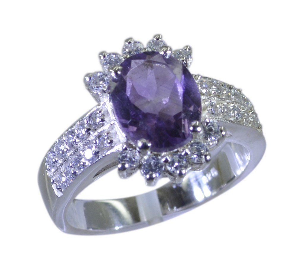 Riyo Purple 925 sterling silver Amethyst Ring lovesome largest online jewelry st