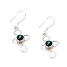 Riyo Malachite 92.5 Solid Silver Mother Earring L 1.5in Semal-48016