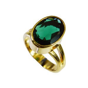 Riyo Emerald Cz 18.Kt Y Gold Plated Thumb Ring Sz 6.5 Gpremcz6.5-96084