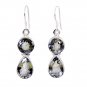 Riyo Green Amethyst Silver Jewelry 925 Chandelier Earrings L 1.5in Segam-28003