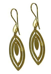 Riyo Plain Gold Plated plain Earring well-favored cheap jewelry online store GPE