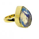 Riyo Fire Opal Cz 18kt Gold Platings Wedding Bands Sz 8 Gprfocz8-98023