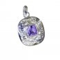Riyo Amethyst Silver Jewelry India Cuff Pendant L 1.5in Spame-2096