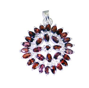 Riyo Garnet Personalized Silver Moms Ariel Pendants L 1.3in Spgar-26114